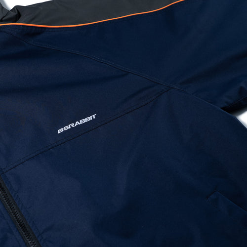 Light Weight Reflective Line Hooded Jacket Navy