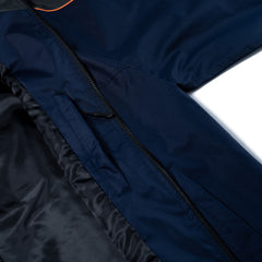 Light Weight Reflective Line Hooded Jacket Navy