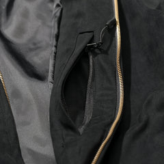 High Suede Jacket Black