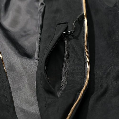 High Suede Jacket Black