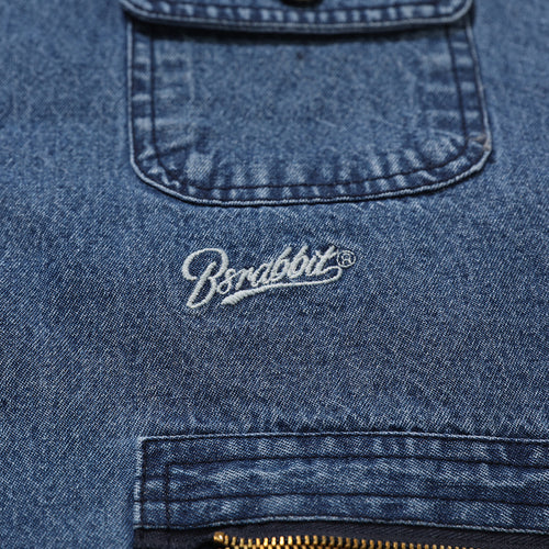 Logo Washing Vest Denim Light Blue