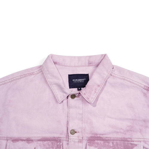 Big Cargo Loosefit Denim Jacket Pigment Pink