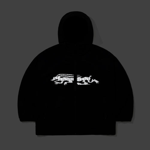 Reflective Drabbit Hooded Jacket Black