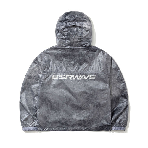 Bsrwave Brushed Dye Hooded Jacket Gray