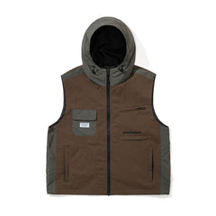Active Trail Hooded Vest Dark Brown