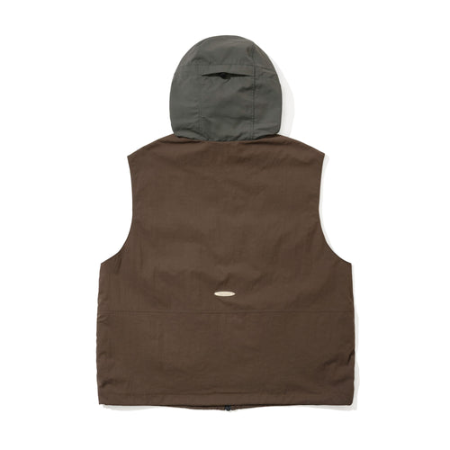 Active Trail Hooded Vest Dark Brown