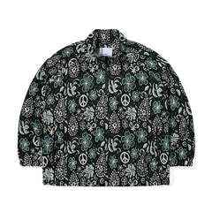 Paisley Peace Jacquard Anorak Jacket Khaki