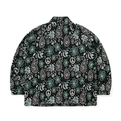 Paisley Peace Jacquard Anorak Jacket Khaki