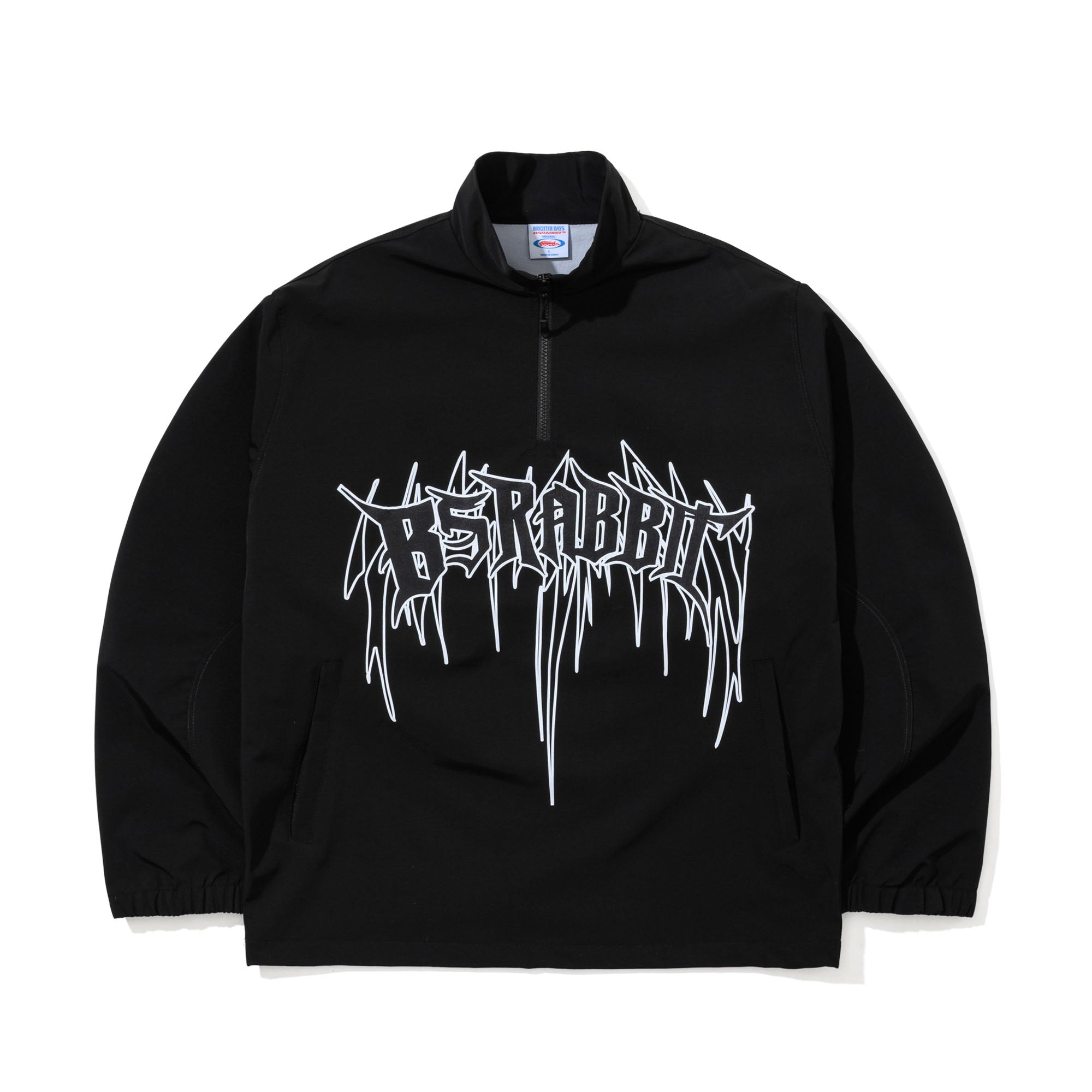 2526FW BSRABBIT Death Logo 3L Anorak Jacket Black