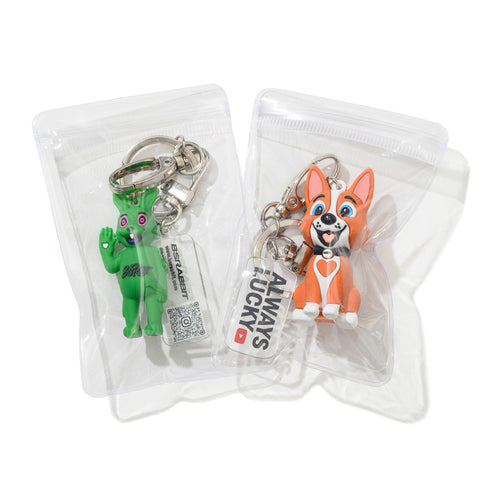 Trippy Rabbit Figure Keyring