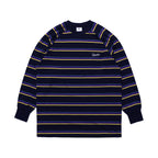 Logo Stripe Long Sleeve Blacknavy