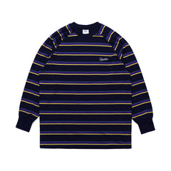 Logo Stripe Long Sleeve Blacknavy