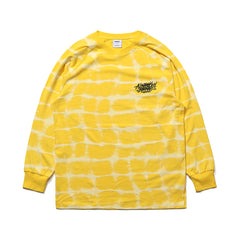 Awf Logo Tie-Dye Long Sleeve Yellow