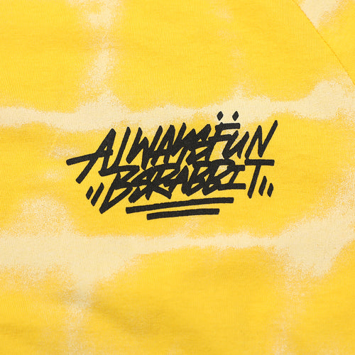 Awf Logo Tie-Dye Long Sleeve Yellow