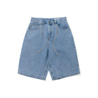 Carpenter Loosefit Denim Short Pants Blue