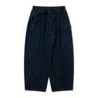 Super Wide Denim Pants Deep Blue