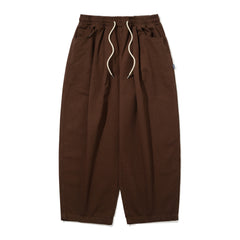 Super Wide Denim Pants Brown