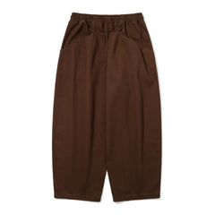 Super Wide Denim Pants Brown