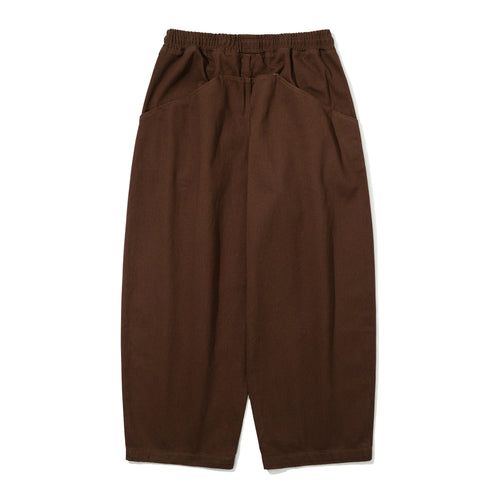 Super Wide Denim Pants Brown