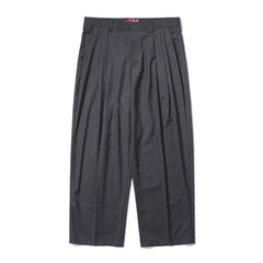 Twotuck Wide Slacks Gray