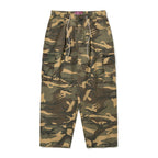 Cargo Loose Fit Cotton Pants Woodland Camo