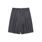 Bermuda Twotuck Loose Fit Slacks Shorts Gray