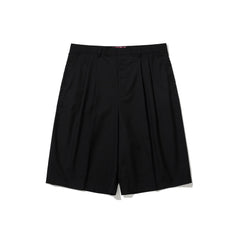Bermuda Twotuck Loose Fit Slacks Shorts Black