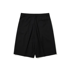 Bermuda Twotuck Loose Fit Slacks Shorts Black