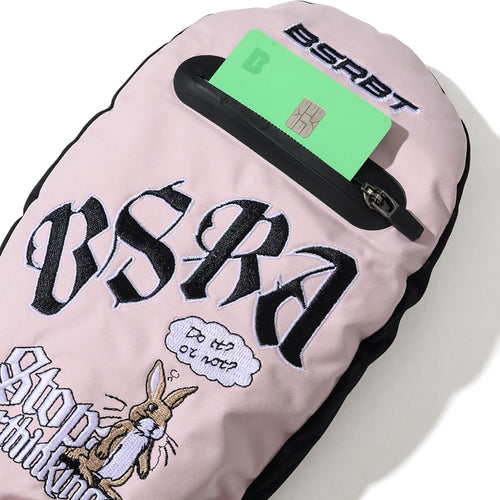 Overthinking Zip Pocket Match Up Mittens Pink