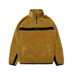 Logo Velour Line Pullover Mustard