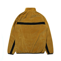 Logo Velour Line Pullover Mustard