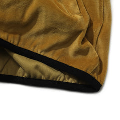 Logo Velour Line Pullover Mustard