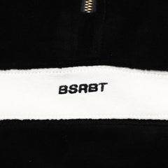 Logo Velour Line Pullover Black