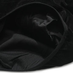 Logo Velour Line Pullover Black