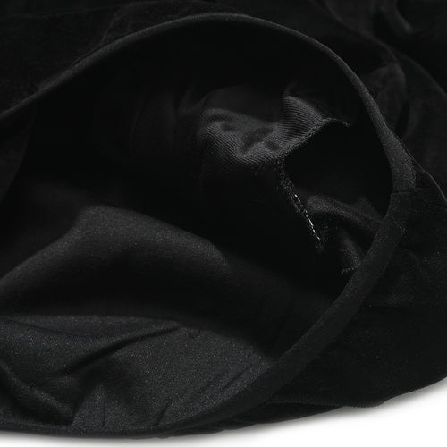 Logo Velour Line Pullover Black