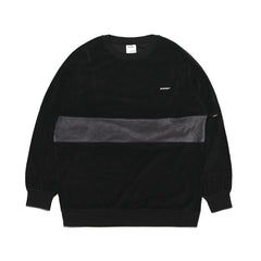 Wl Velour Pullover Black