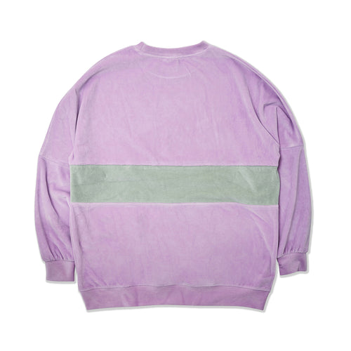 Wl Velour Pullover Purple