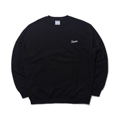 Logo Embroidery Crewneck Black