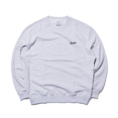 Logo Embroidery Crewneck Light Gray