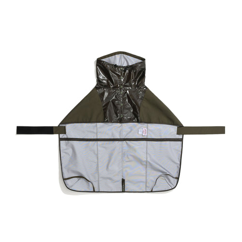Gloss Panel Pet Rain Coat Khaki