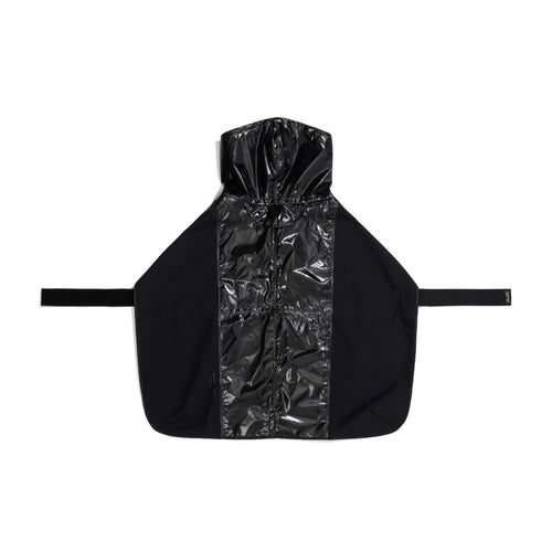 Gloss Panel Pet Rain Coat Black