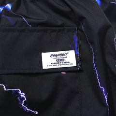 Dsxbr 2Nd Velvet Wide Box Pants Purple Thunder Black