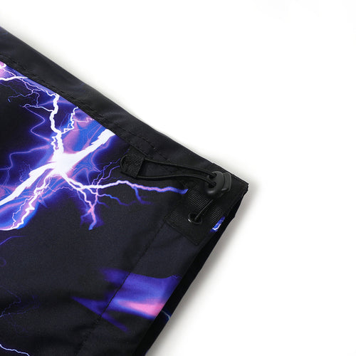 Dsxbr 2Nd Velvet Wide Box Pants Purple Thunder Black