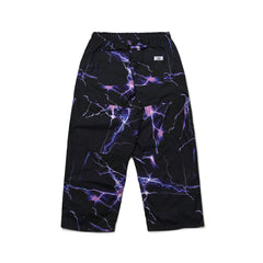 Dsxbr 2Nd Velvet Wide Box Pants Purple Thunder Black