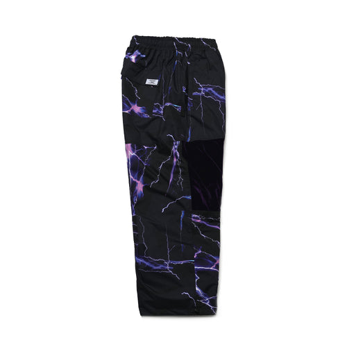 Dsxbr 2Nd Velvet Wide Box Pants Purple Thunder Black