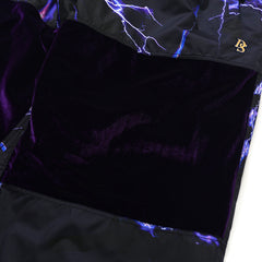 Dsxbr 2Nd Velvet Wide Box Pants Purple Thunder Black