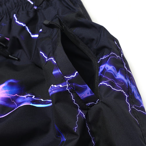 Dsxbr 2Nd Velvet Wide Box Pants Purple Thunder Black