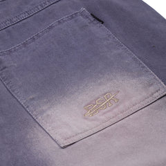 Barrel-Leg Vintage-Washed Denim Pants Ash Purple