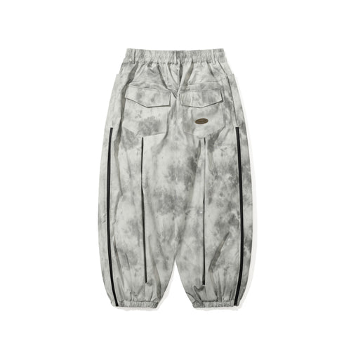 Dsxbs Side Zip 3L New Super Wide Ventilation Jogger Pants Rip Stop White Gray