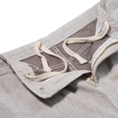 Barrel-Leg Logo Patch Pants Brown